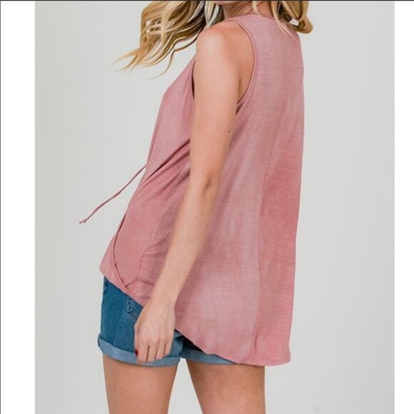 Sleeveless tank top in pink  medium large - Picture 7 of 7